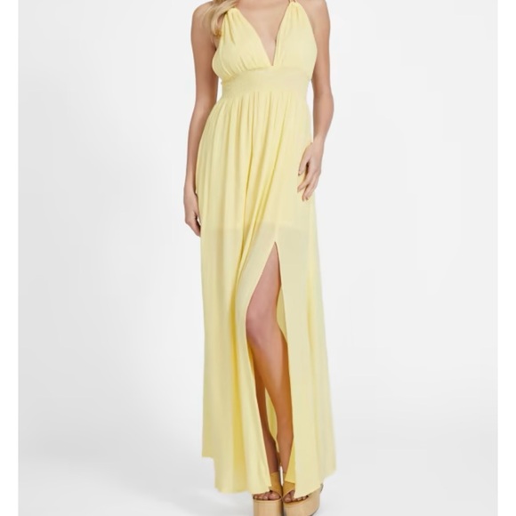 Guess Slit Front Maxi Dress. - Picture 2 of 4